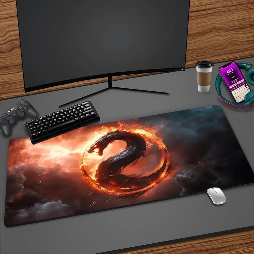 S-Scorpion Mortal K-Kombat Mouse Pad Cartoon Lockedge Large Gaming Pad Computer Gamer Keyboard Mat Desk Mousepad PC Desk Pad