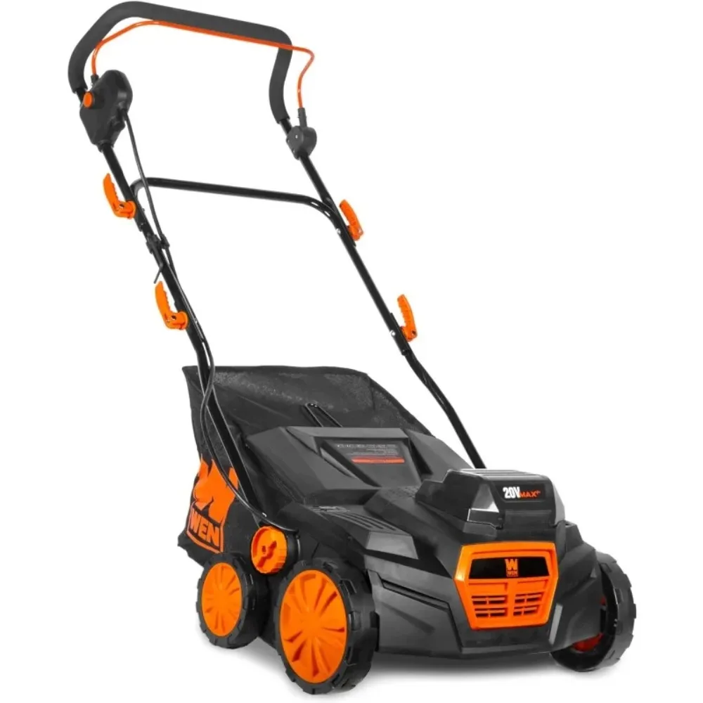 20V Max Cordless Brushless Electric Dethatcher and Scarifier, 15-Inch 2-in-1 with Collection Bag