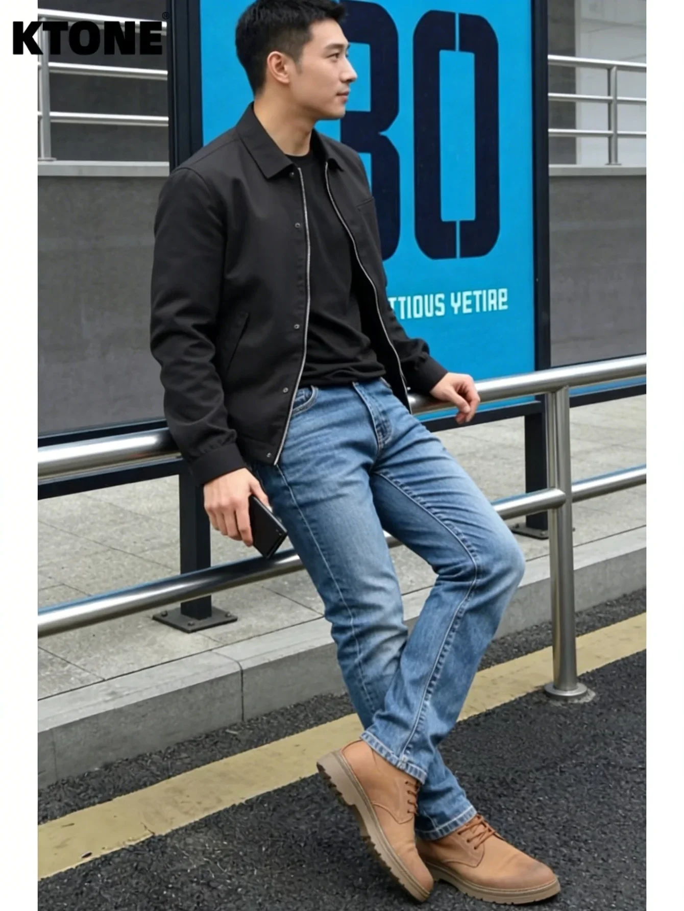Minimalist Jeans Gender Neutral Blue Slim Denim Y2K For Dating Drip No accessories or belts included