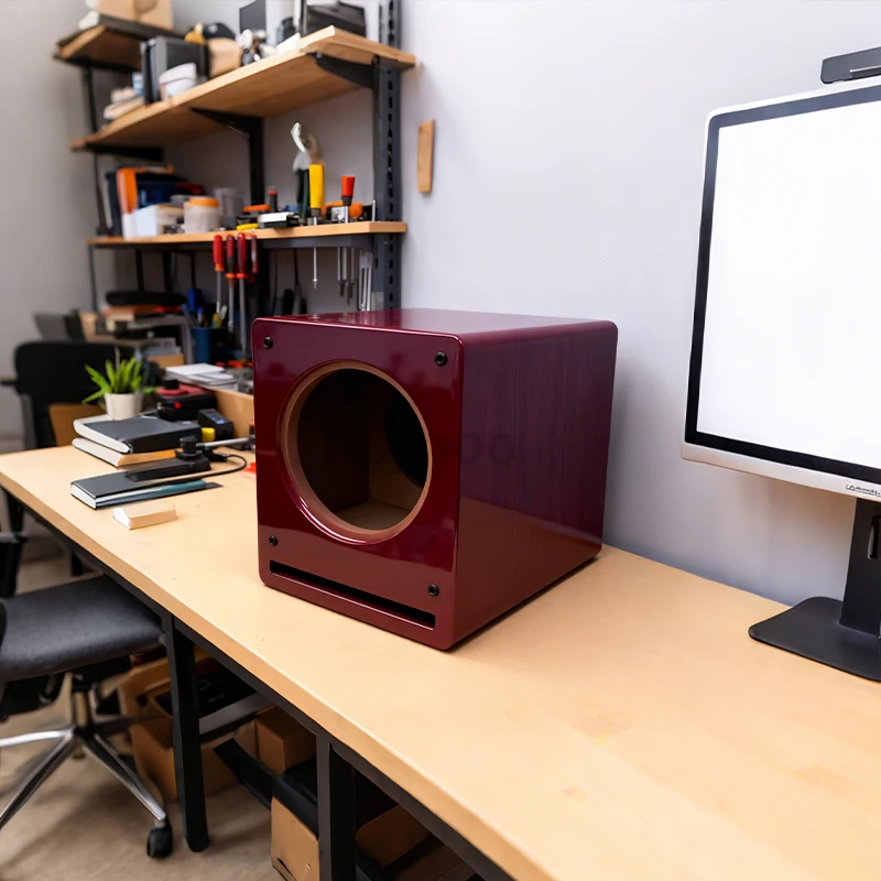 12 بوصة مضخم الصوت صندوق فارغ 280 مللي متر القطر الداخلي خزانة مكبر الصوت HDF HiFi الصوت قذيفة لتقوم بها بنفسك لملحقات سماعات كاملة المدى DJs #3