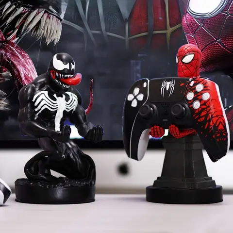 Ny Avengers Anime Spider-Man Venom PS5 Xbox Base Display Fäste Deadpool Actionfigur Leksaker Mobiltelefon PS4 Hållare Modell Docka 8 best sales xbox deadpool - №4