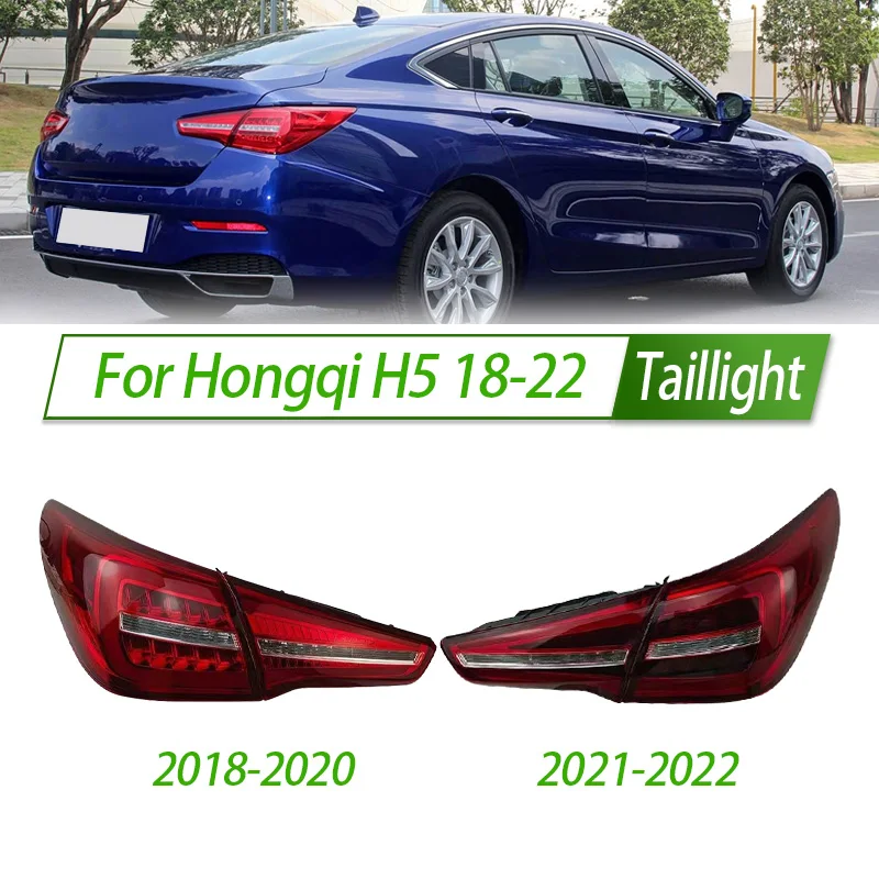 

For Hongqi H5 18-22 Car Taillight Assembly OEM Style Rear Lamp with Turn Signal Reverse Light Direct Fit Replacement