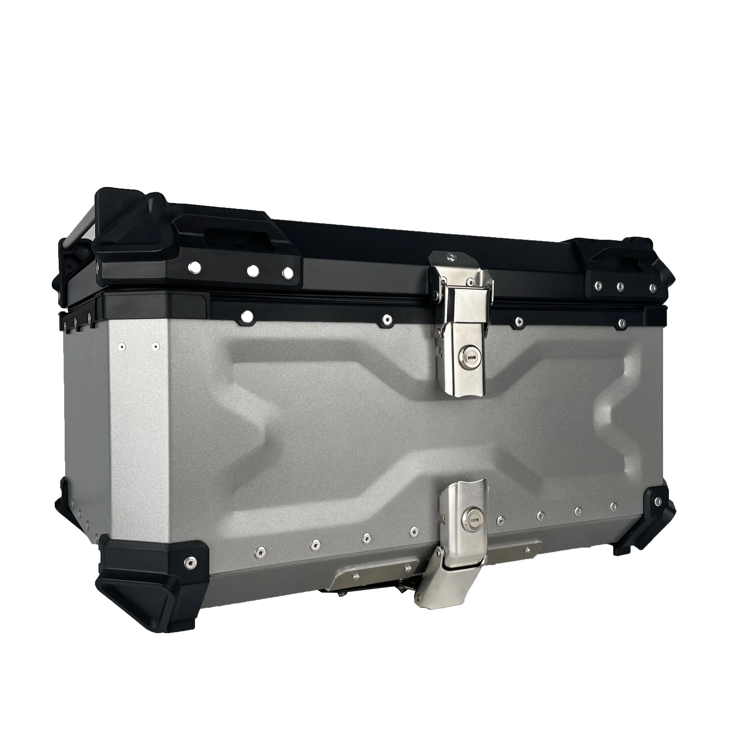 

Universal Quick Release Motorcycle Tail Boxes 45L/55L/65L Alloy Rear Trunk Luggage Case with Top Box Storage
