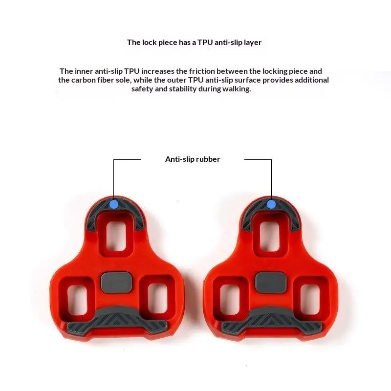 New 1pairs For Bike CC For LOOK Road Bicycle Pedals Cleat Self-locking 0/4.5/9 Degree Cycling Shoes Cleats Pedal ClipAcc