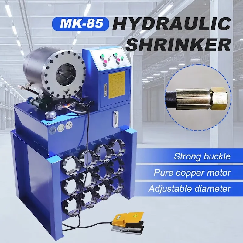 MK-85 Macchina automatica per prodotti in gomma industriale da 4KW Macchina idraulica per smussatura di tubi e crimpatrice per tubi 31,5Mpa