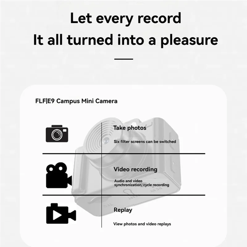 PHILE-HD 1080P Ultra Compact Mini Camera With 0.96 Inch Screen Flash Lamp Sports Portable Retro Small Camcorder Video Recorder