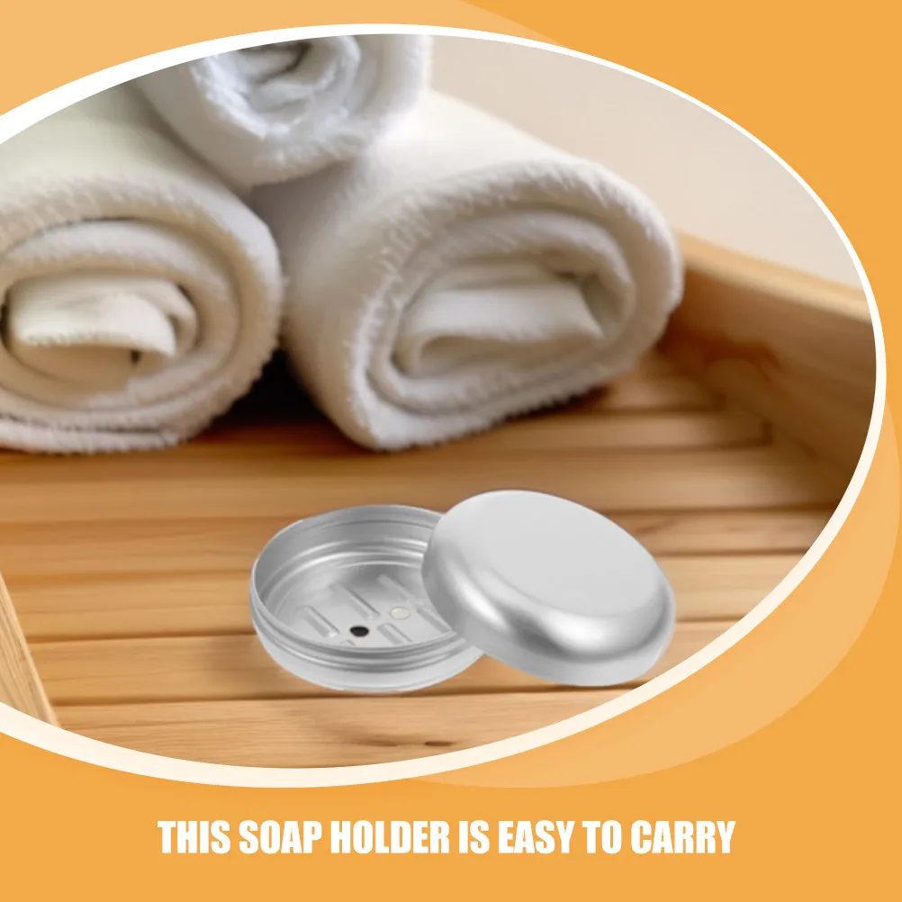 

Aluminum Soap Box Portable Storage Soap Holder Travel Bathroom Soap Box with Bottom Drainage Hole Kitchen Bathroom Sink Shower