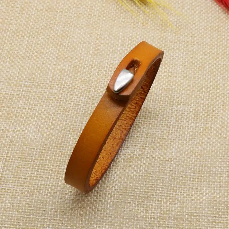 Jiayiqi Fashion Genuine Leather Wrap Cord Cuff Bracelet For Hand Wrist Wristband Men Woman Punk Bangle Couple Jewelry Gift