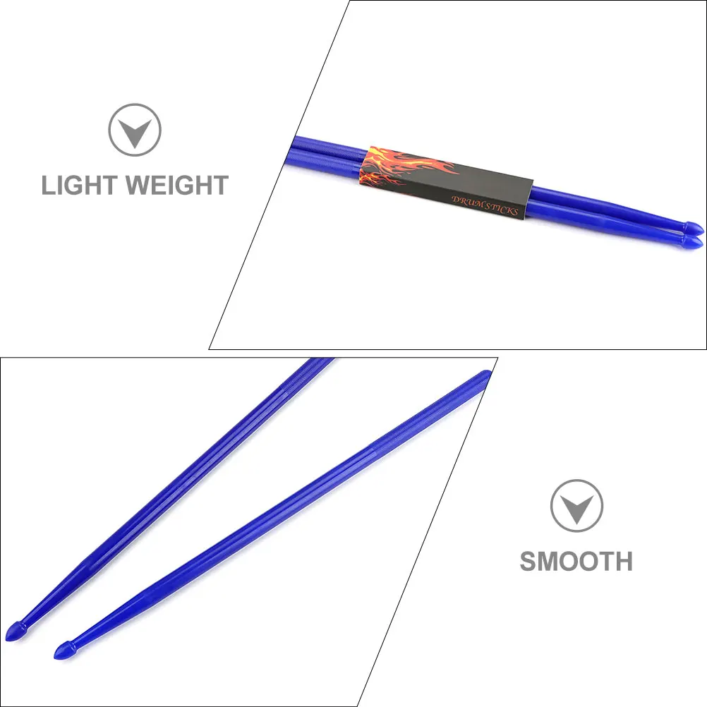 

Classic Anti-slip Drum Stick Child Handle Beginners Nylon Drumsticks Musical Instruments