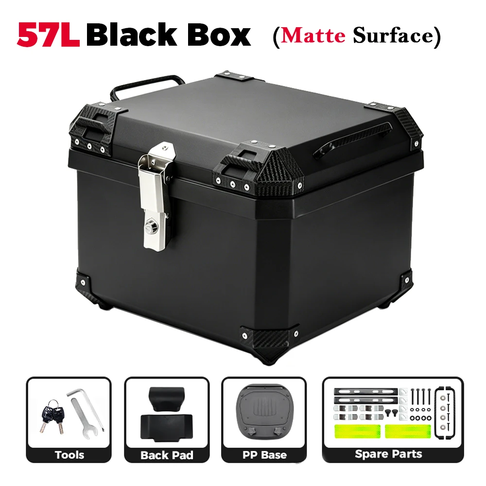 45L/57L/65L Motorfiets Top Box Universele Opslag Helmen Staart Gevallen Voor Honda Voor Suzuki Voor YAMAHA voor BMW Staart Doos Achter Case