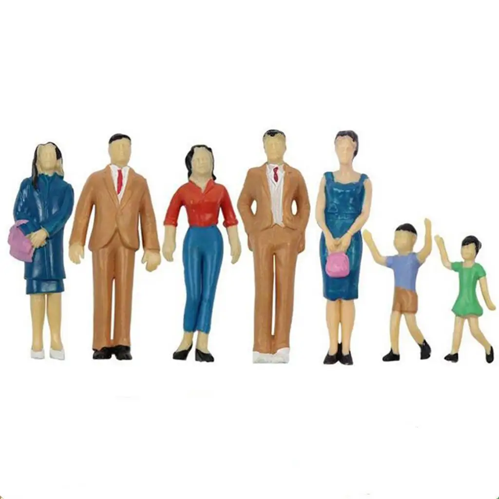Model Trains Accessories HO Scale 1 25 Scale People Figures Plastic Miniatures for Railway Landscape