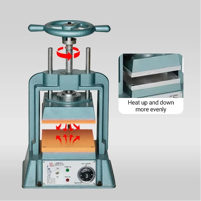 

ZB-68 6x8 8x8 inch Jewelry Making Machines Jewelry Mold Vulcanizer Heavy Duty Air Vulcanizer rubber plate vulcanizing machine