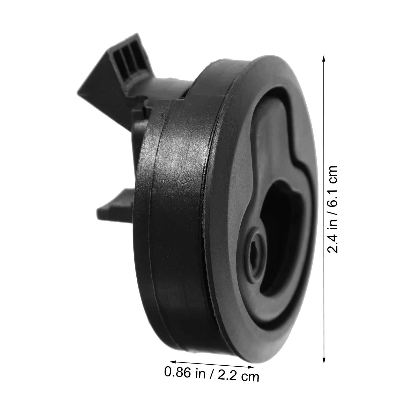 

4 Pcs Flush Marine Hatch Latch Handles Boat Door RV Cabinet UV Plastic Slam Locking Pull Rubber Round 2 Inch Fits Long Use