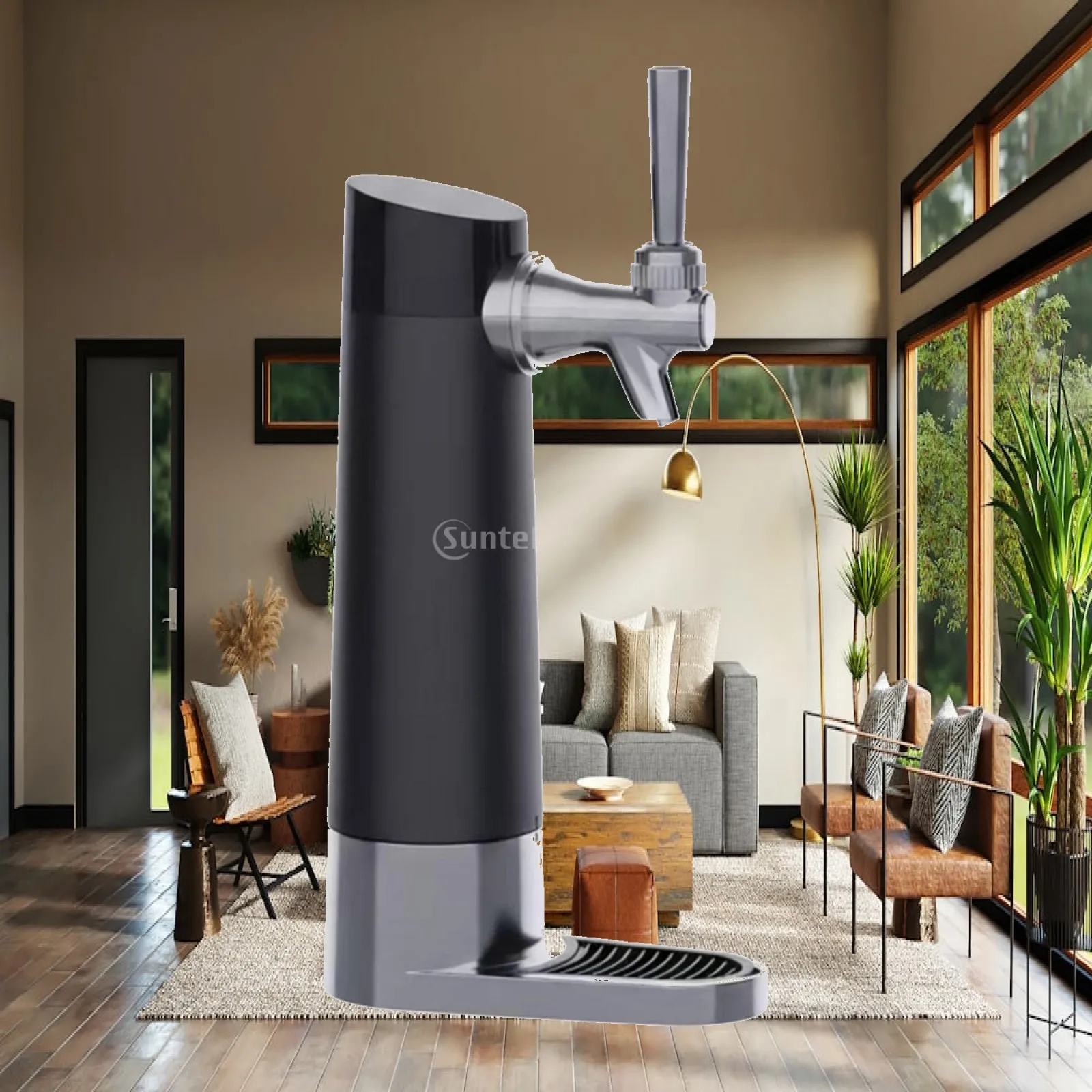 Portable Ultrasonic Beer Foam Maker Drink Frother Machine for Canned Bottled Beverages Home Bar USB Power