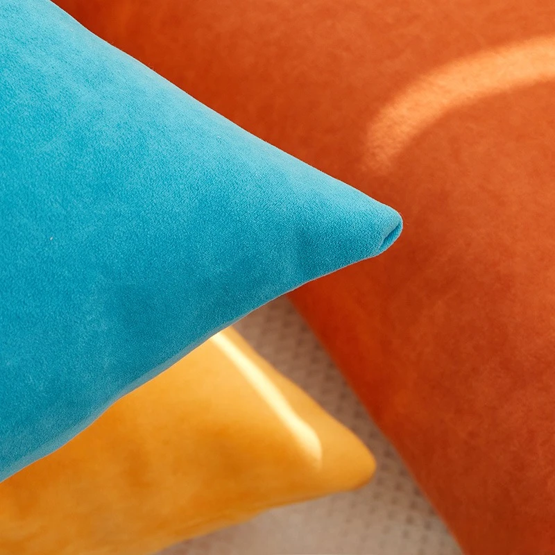 45X45/60X60CM Large Size Throw Pillow Cover Nordic Simple Colorful Waist Cushion Cover Decor Home Decorative Pillowcase