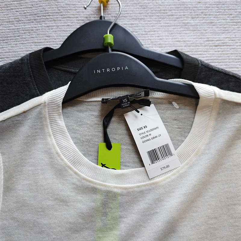 تي شيرت نسائي بقصة ضيقة طويل Sve من مزيج الصوف لصق على شكل حرف a مستدير Ne كاجوال Sle قميص خريفي رقيق يسمح بالتهوية #5