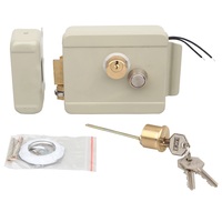 Metal Electronic Control Lock Electric Gate Door Lock Support Video Intercom System Electronic Lock