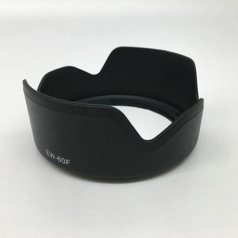 EW-60F 55mm Lens Hood ABS Black Camera Lens Sunshade Anti-Glare Cover for Canon EF-M 18-150mm IS STM Camera Accessories