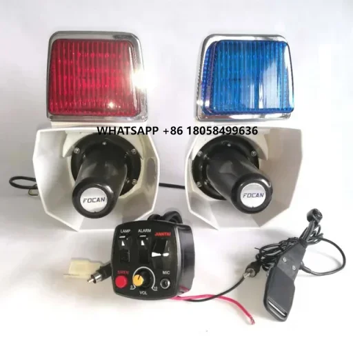 

12V Motorcycle Siren Alarm Speaker with Light