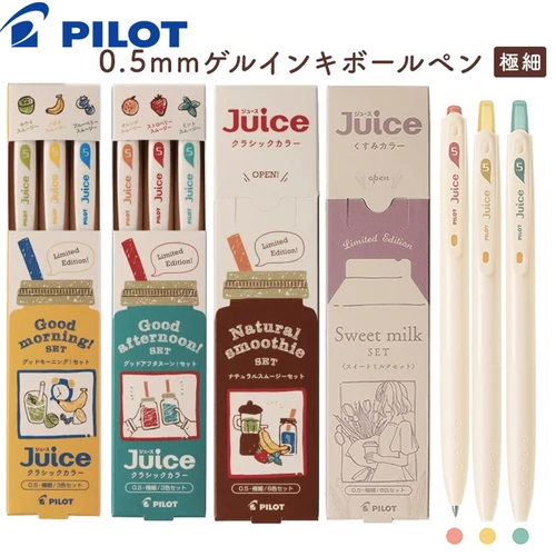 PILOT Juice-Bolígrafo de Gel retráctil para aniversario, edición limitada de Anime, 0,5mm, diario, garabatos, pintura, dibujo, papelería