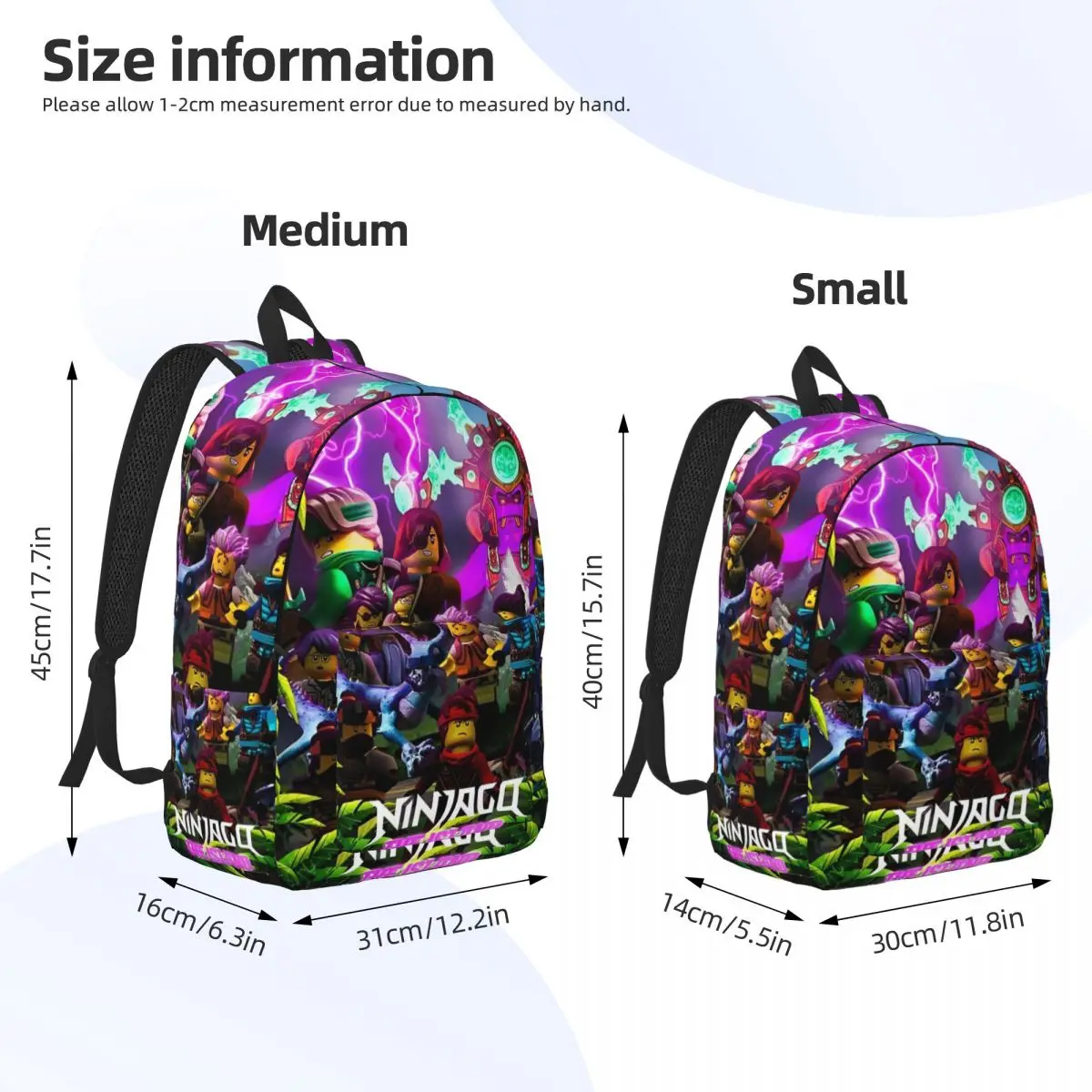 N-Ninjagos Game Anime Backpack Men Women Teenage High School Work Daypack Back to School Gift Laptop Computer Shoulder Bag Sport