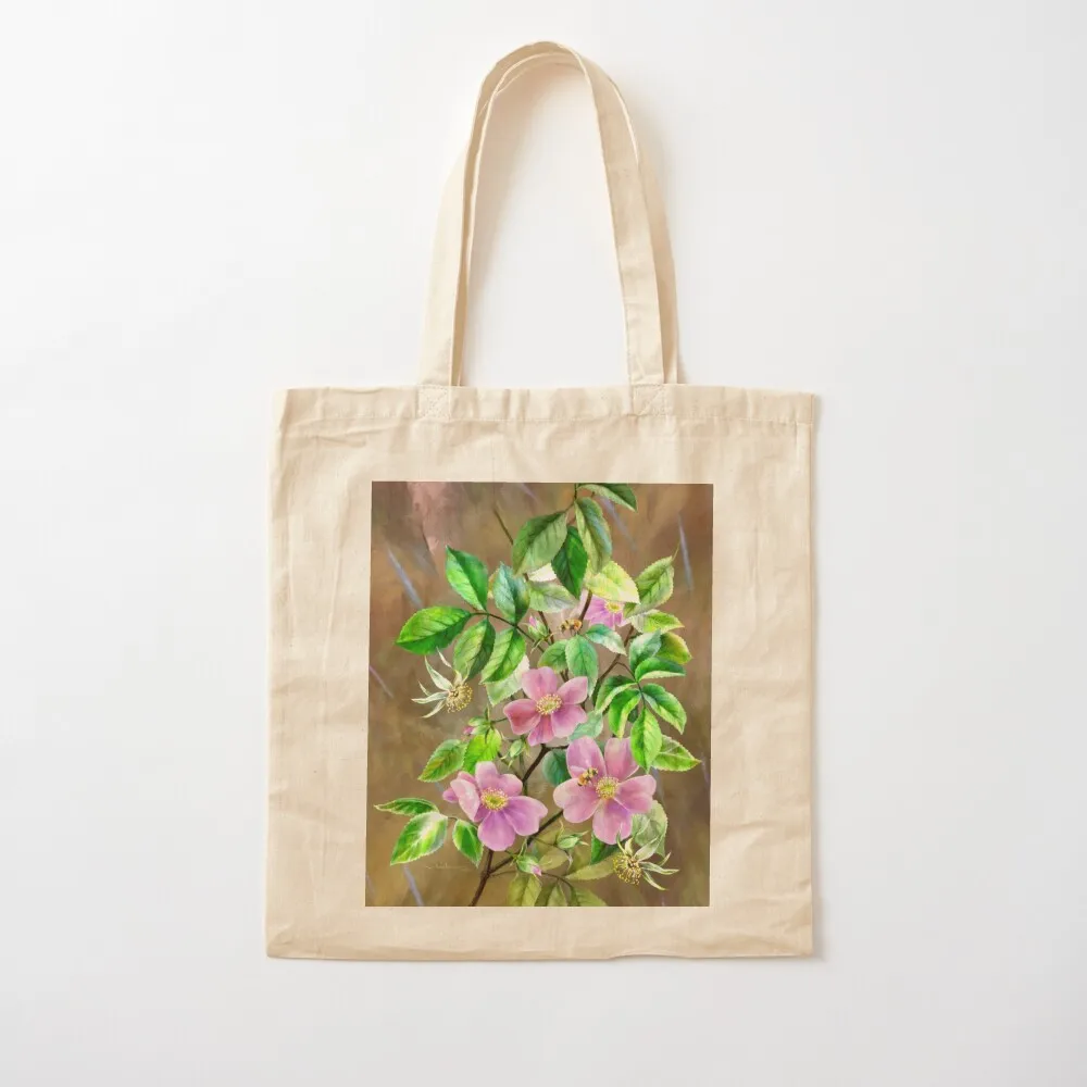 Wild Roses Tote Bag canvas tote bag shopping cart bags Candy bags shopping trolley bag