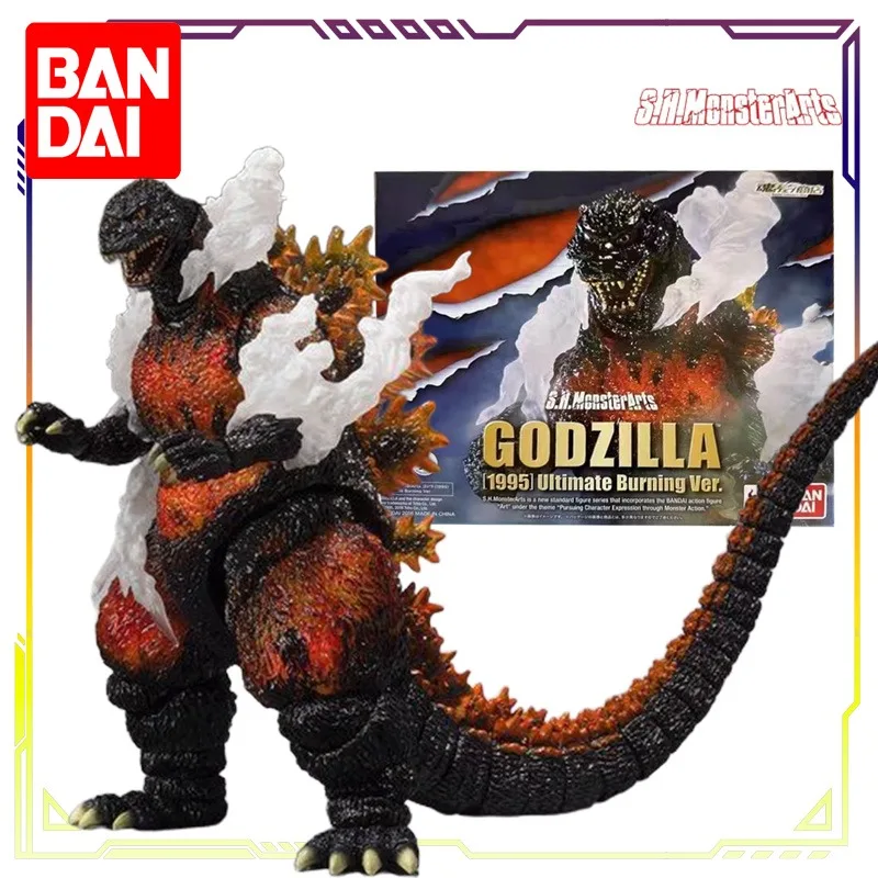 

Оригинальная серия BANDAI S.H.MonsterArts: Годзилла (1995) Ultimate Burning Ver, фигурка, модель, игрушки, украшения, подарки для мальчиков