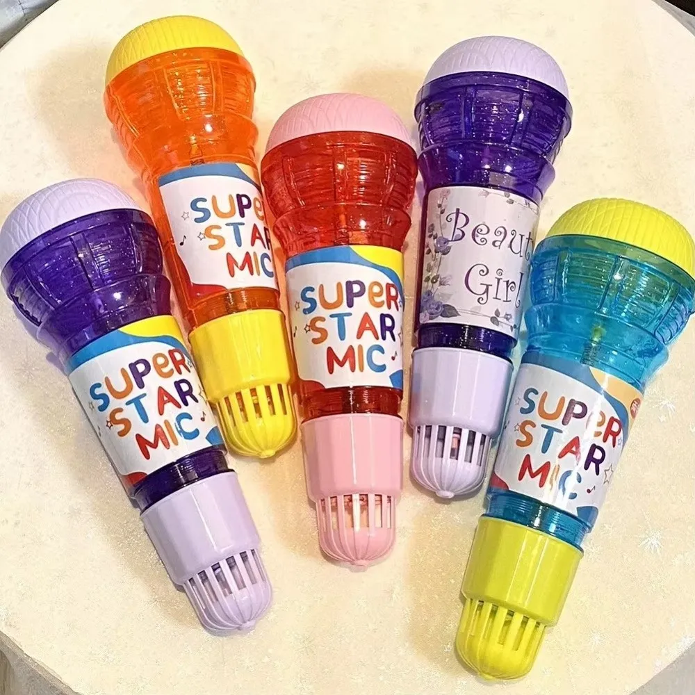 Funny 24cm Children Echo Microphone Non Electric Voice Amplifier Microphone Plastic Music Singing