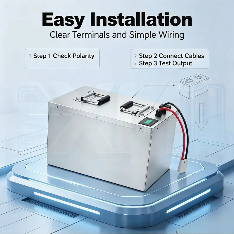 72V 60‑300Ah Li-ion Battery Pack with Charger. Stable power output for 7‑14KW electric rickshaws & passenger tricycles, reliable
