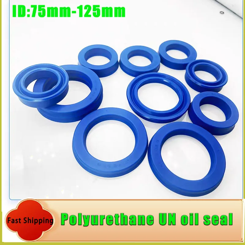 

2 шт. UN/USH тип гидравлического сальника полиуретан, термостойкая уплотнительная кольцо масляного цилиндра, ID75-125 мм