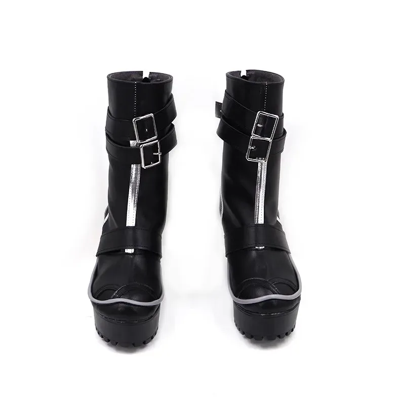 

25COSWanshi Обувь для косплея СЕРЫЙ РИВЕН ПАНТИНГ Банджи Реквизит для косплея Аксессуары Обувь из искусственной кожи Хэллоуин Карнавальные ботинки на заказ