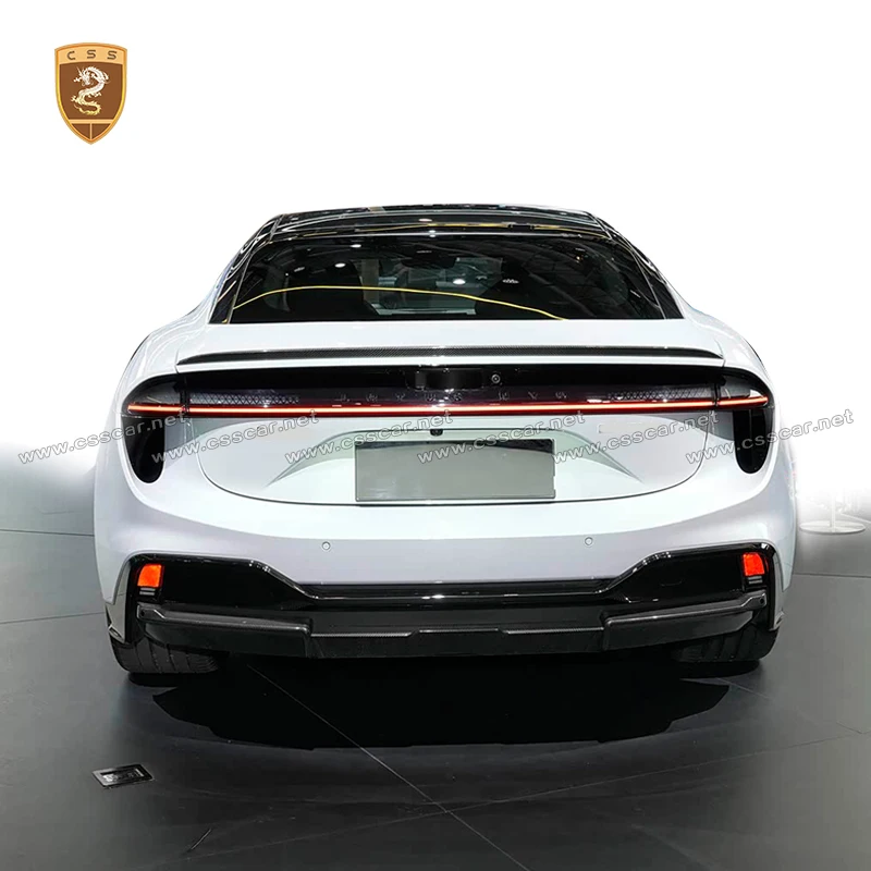 Car Rear Truck Tail Wing Lip For Lotus Emeya High Quality  Dry Carbon Fiber Racing Spolier Trim Moulding Accessories