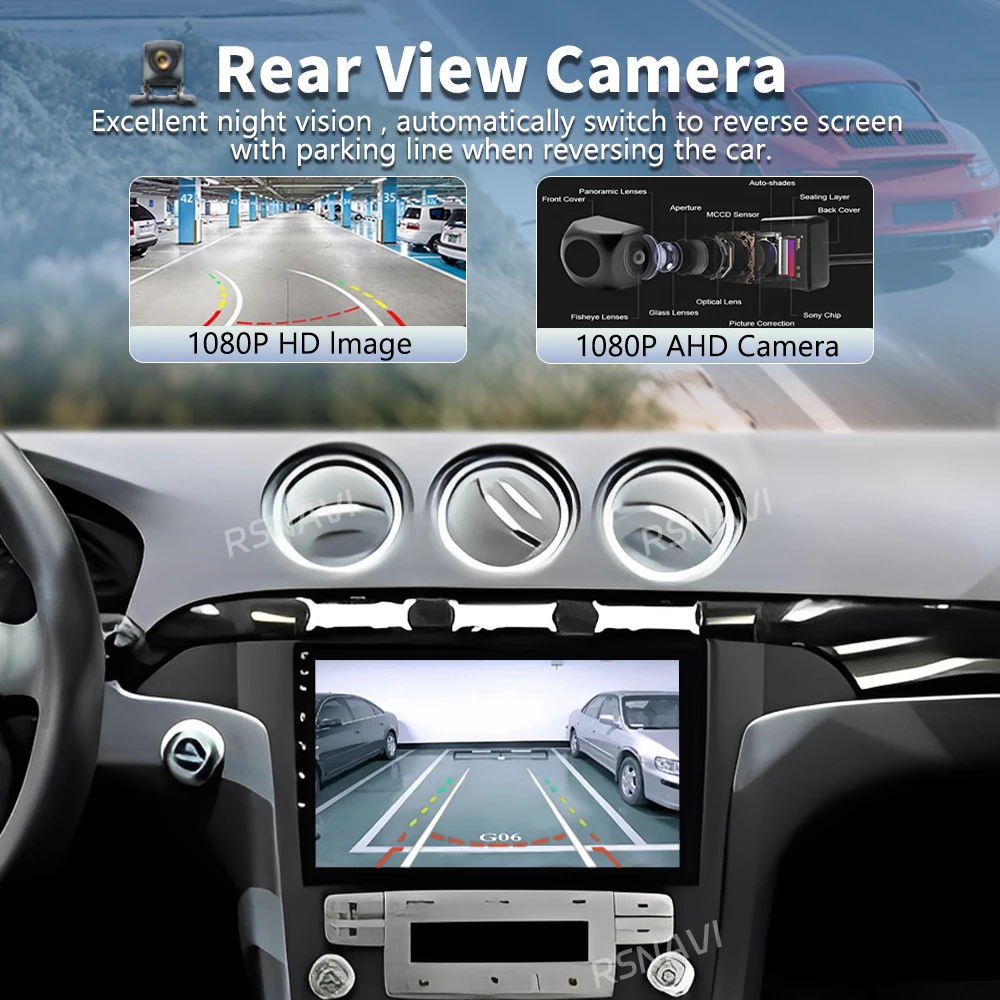 Android 16 Car Radio For Ford S Max S-MAX 2007-2016 Car Radio Stereo Multimedia Player Video GPS Navigation BT No 2Din DVD Dsp