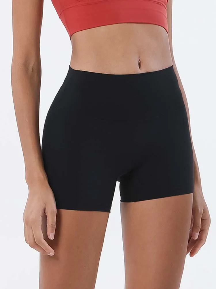 New Fitness Shorts Female Tight Cycling Shorts Yoga Shorts Breathable Sports Pants High Waist No Awkward Lines Hot Pants