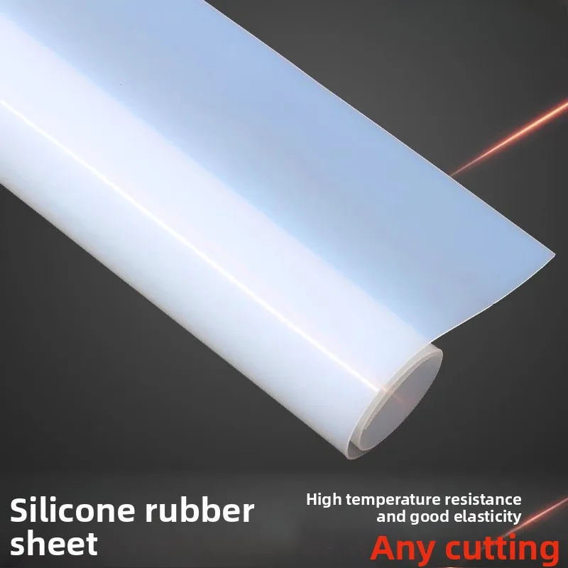 High Temperature Resistant Silicone Sheet Waterproof Rubber Gasket Shock Absorbing Pad 1 1.5 2 3 4 5 6mm