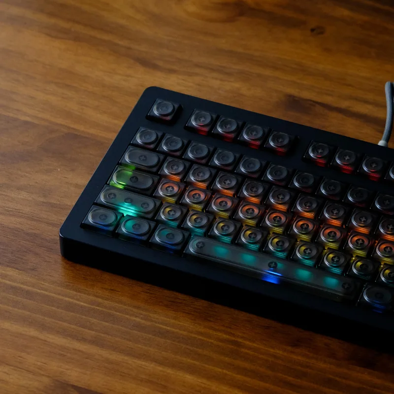 

Building block wind black transparent black transparent simple PC keycap mechanical keyboard magnetic axis low axis universal