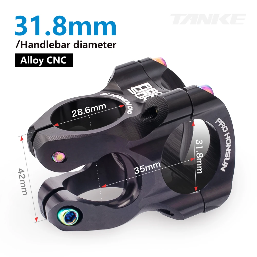 

CNC Bicycle Stem NanLio MTB Bike Stem 31.8mm Handlebar Ultralight 0 Degree Rise FR AM Enduro 28.6mm Steerer Mountain Bike parts