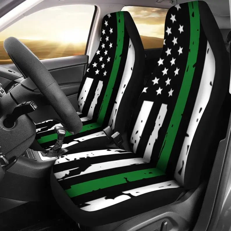 Thin Green Line Car Seat Covers (Set Of 2) / Army Car Seat Covers / Car Seat Protector / Army Car Accessory