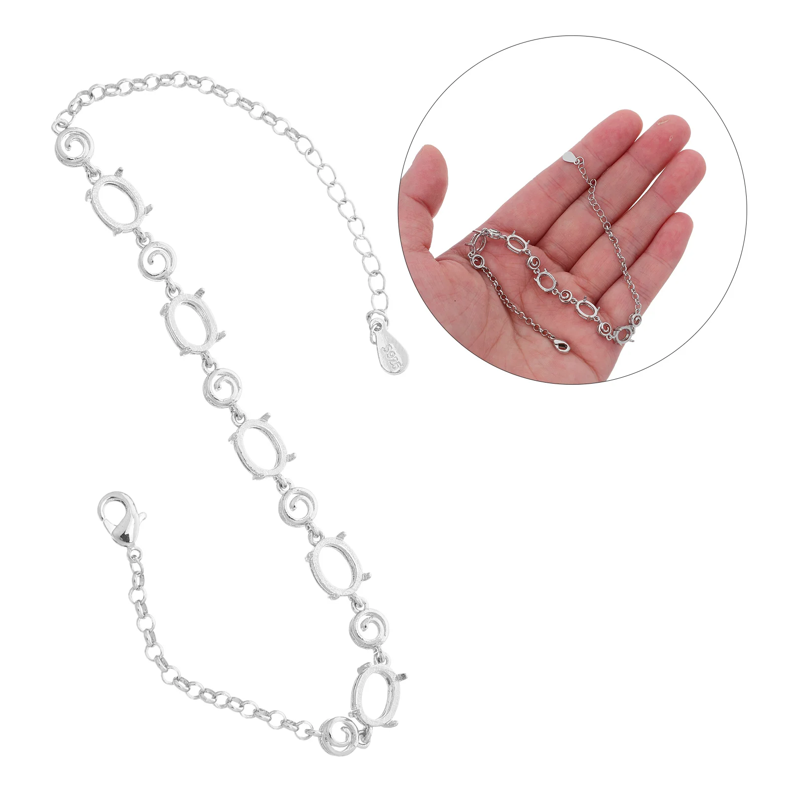 

Adjustable Bracelet Bezel Settings Metal Blank Base Cabochon Trays For Jewelry Making Diy Handmade Smooth Surface Fit Any Wrist