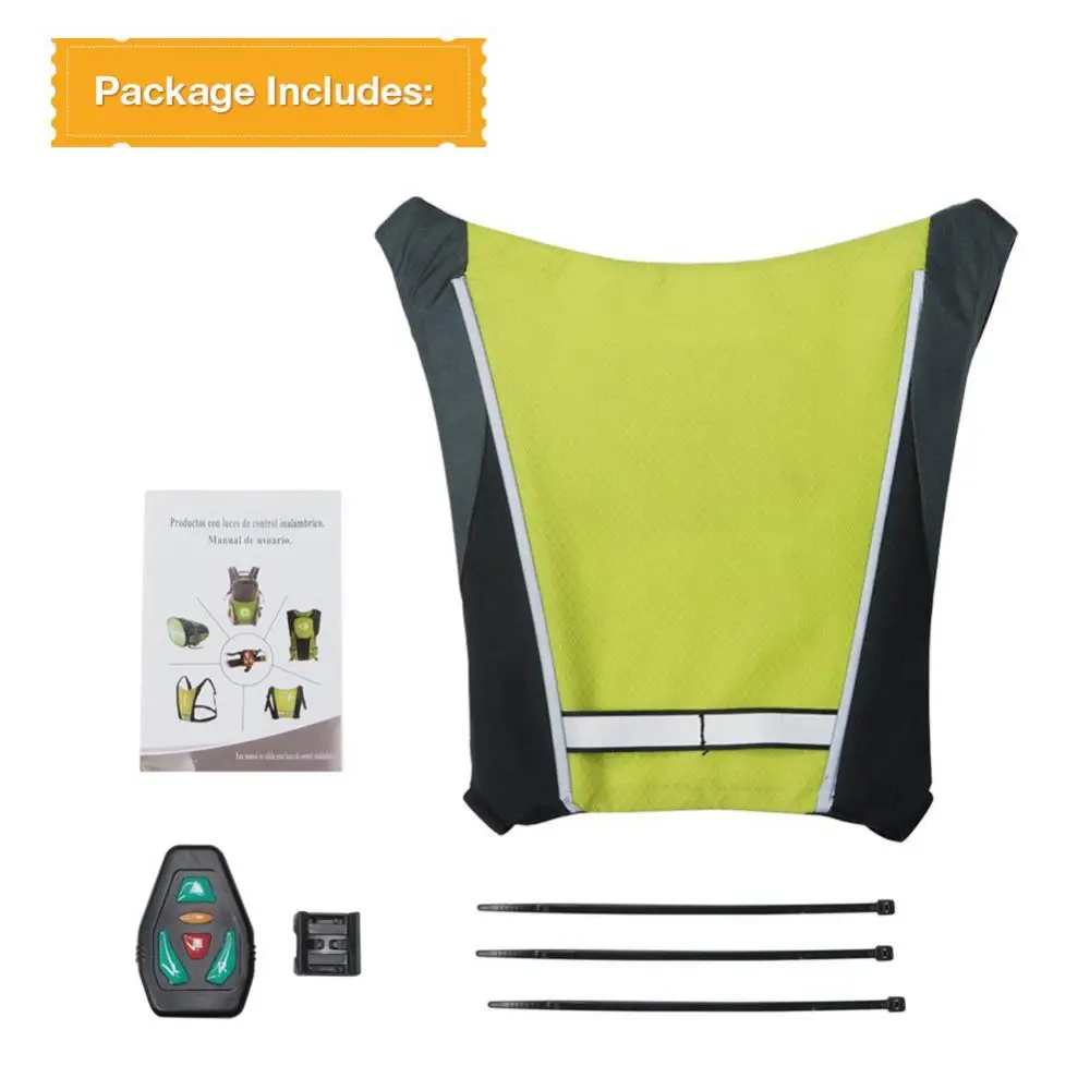 

Cycling Vests Reflective LED Signal Light Indicator Bike Vest Outdoor Cycling Safety Cycling Equipment