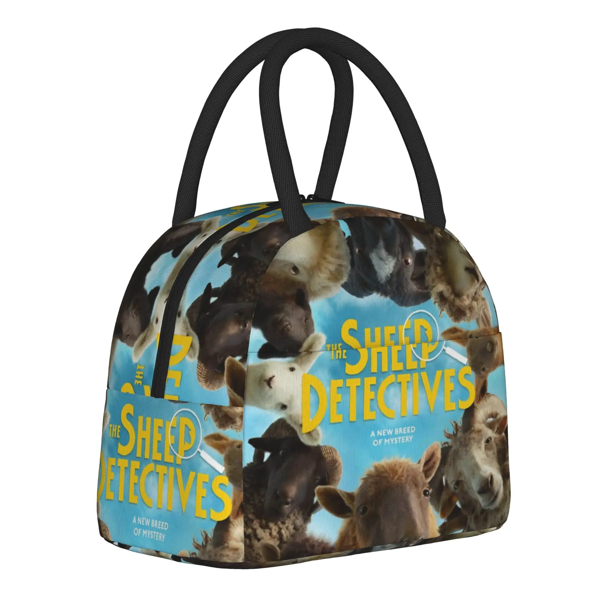 The Sheep Detectives Movie Thermal Insulated Lunch Bag for School Portable Food Bag Container Men Women Cooler Thermal Lunch Box