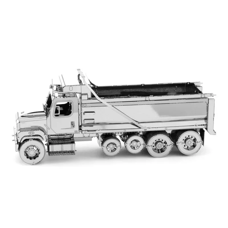 114SD Dump Truck 3D Metal Puzzle DIY Handmade Engineering Vehicle Assembly Model Laser Cutting Kit Jigsaw Toys for Kids Adult