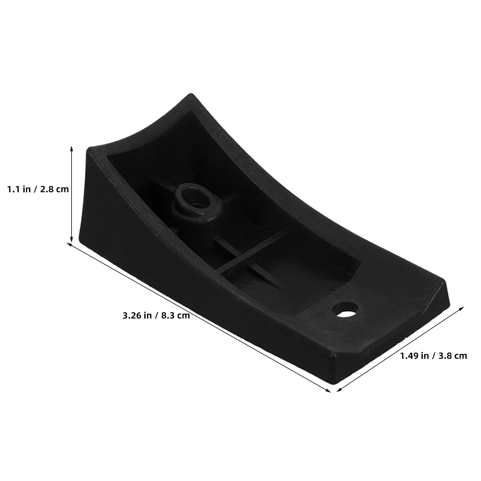 10Pcs Chair Leg Protectors for 4Cm Wide Flat Tube Legs Anti Tilt Anti Slip Pads Office Chair Bottom Non Scratch Floor Protection