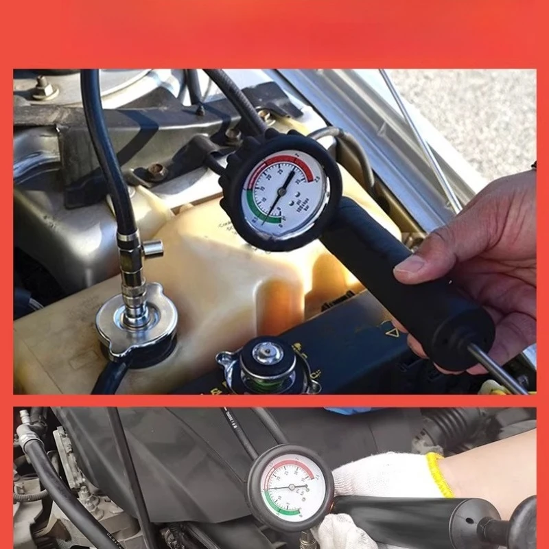 Car Water Tank Pressure Leak Detector Leak Tester Tool Antifreeze Coolant Vacuum Fill Pressure Changer Tool view 5