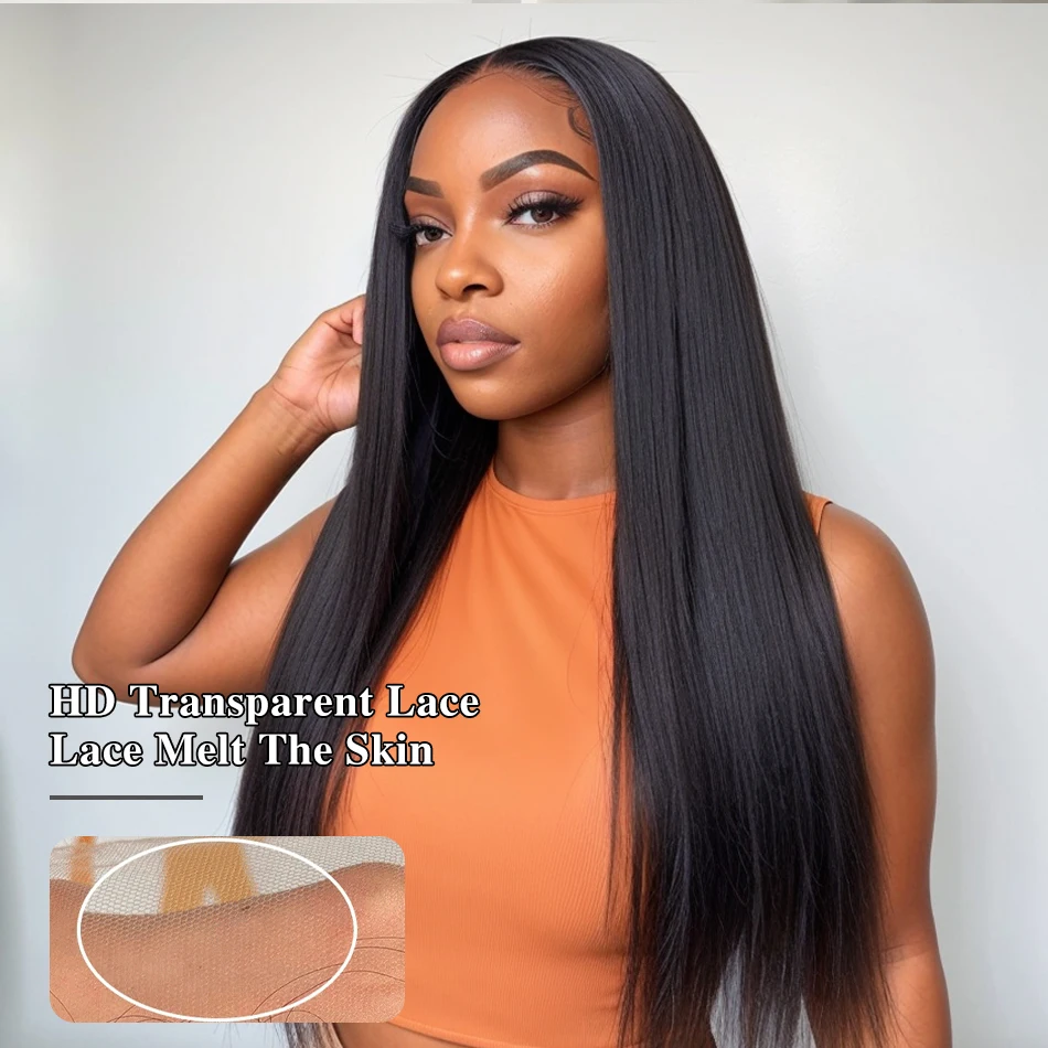 Wigirl 5x5 Glueless Wigs 100% Human Hair Wigs Bone Straight 13x4 13x6 HD Transparent Lace Frontal Wig Pre plucked Brazilian Wigs