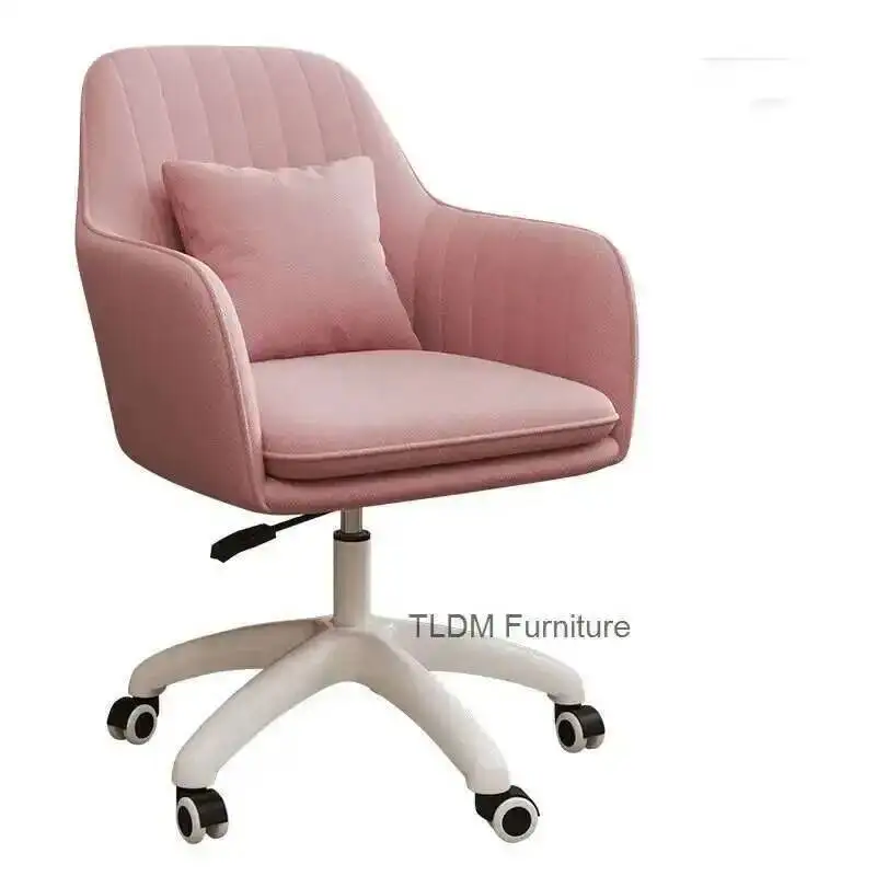 

Modern pink Office Chairs for Office Furniture Comfortable Back Lift Swivel computer Chair Home Bedroom Leisure gaming chair K