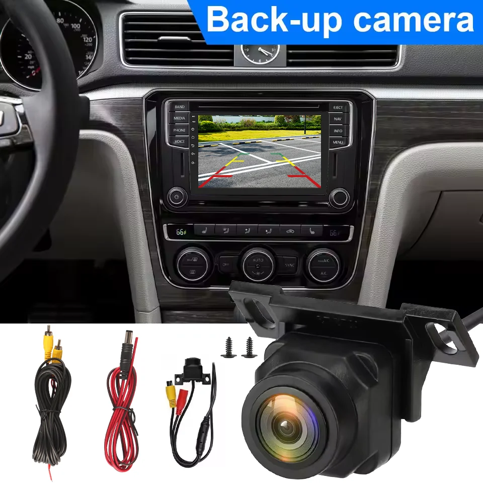 1080P Auto-Rückfahrkamera 170° ° Weitwinkel Einstellbare Störungsfreie Nachtsicht Wasserdichte Auto-Rückfahrkamera Neu – Detail 2