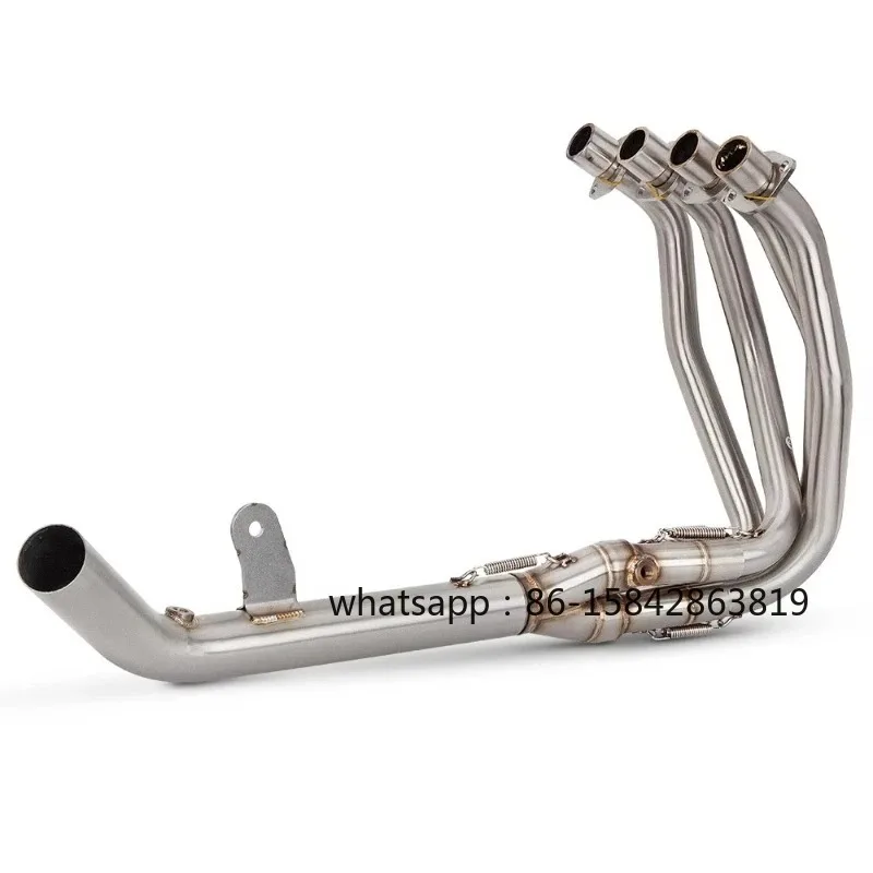 Slip on Tube Modify for Motorcycle Exhaust Stainless Front Header Link Pipe 51mm Interface Moto
