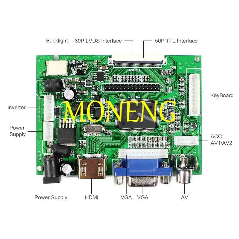 Imagem -04 - Painel Lcd para a Placa de Motorista Substitua hd mi Vga Av1 Av2 10.4in G104xvn01.0 1024x768 Ips G104x1-l04 o