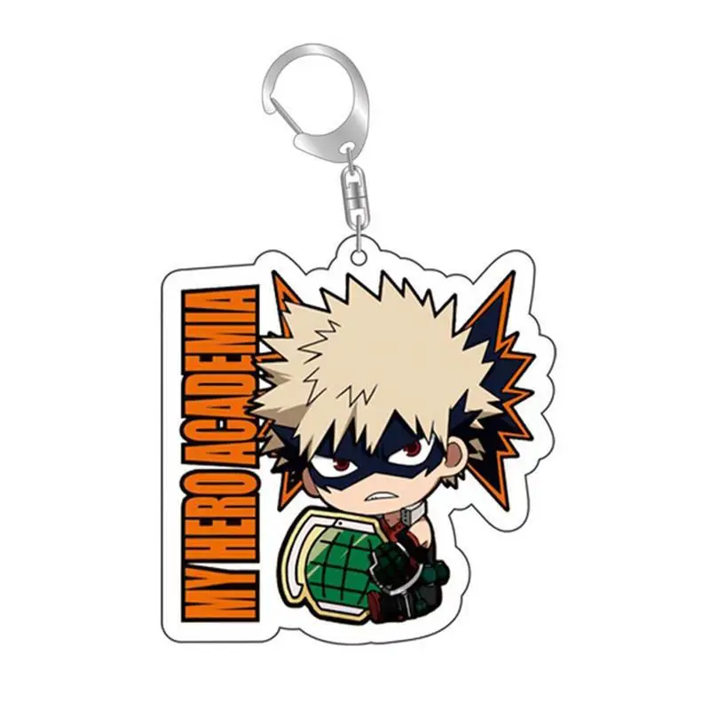 Hot My Hero Academia Keychain Cartoon Character Double Sided Acrylic Key Chain For Friend Collection Jewelry Clothing Accessorie